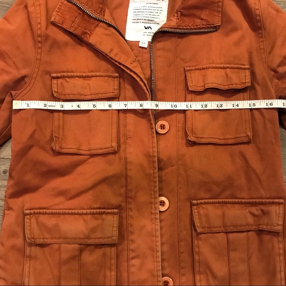 RVCA Rust Military Canvas Jacket - Picture 13 of 14